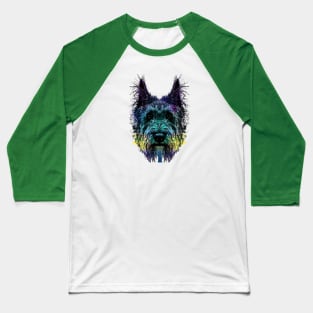 Irish Wolfhound Sighthound Minimal Artwork Baseball T-Shirt